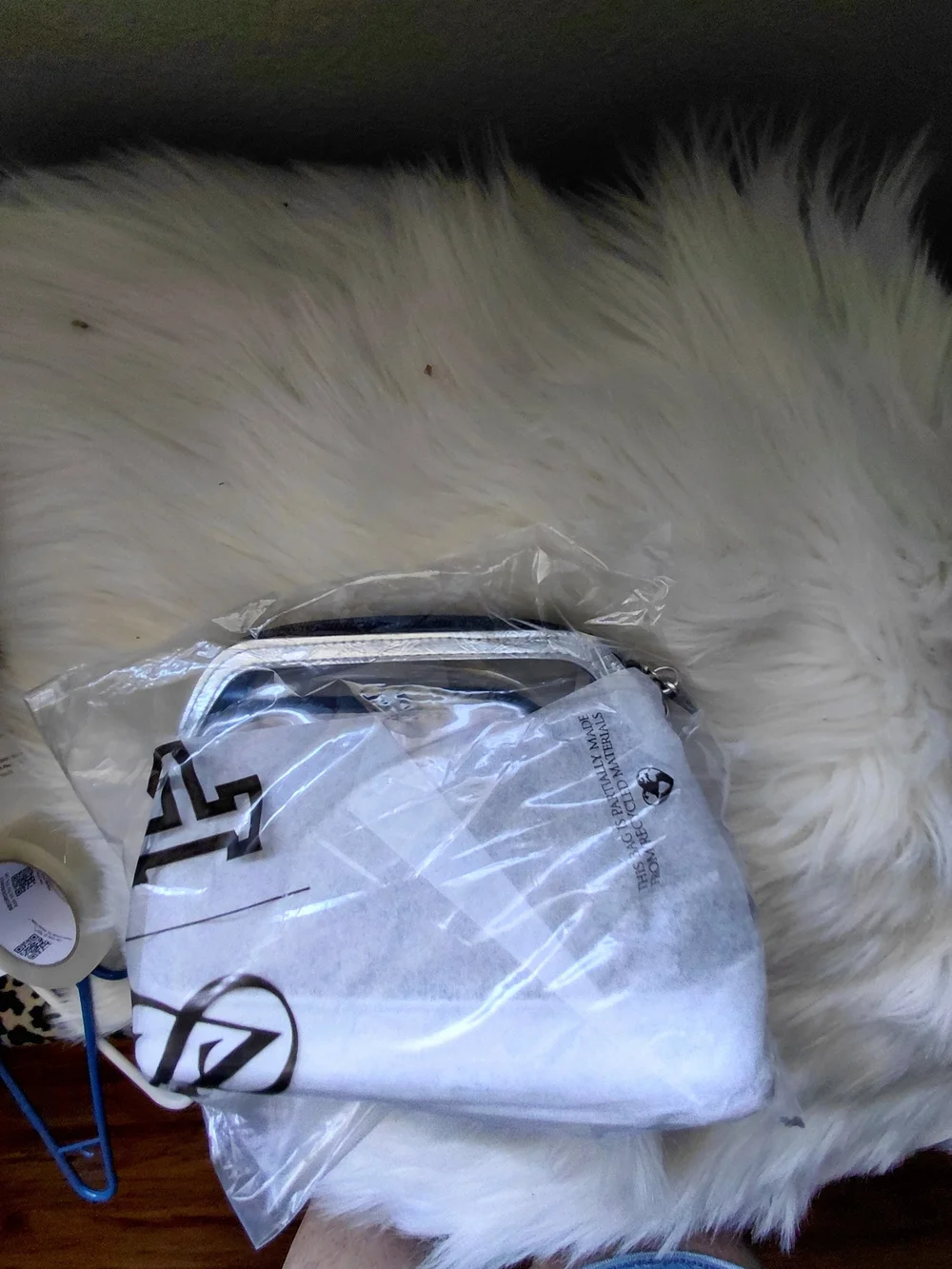 Dramatic Silver and Leopard Print Cosmetic Pouch Set